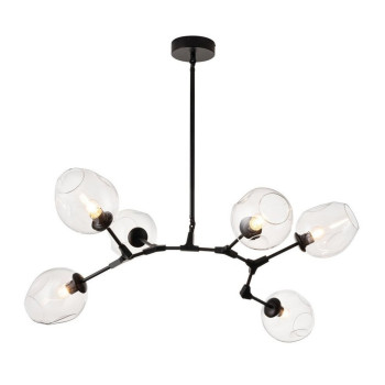 Lampa designerska wisząca MODERN ORCHID-6 ST-1232-6 black transparent - Step Into Design